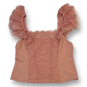 Free People Intimately Pink Top Size Large